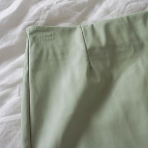 Faux leather Mini Slit Skirt